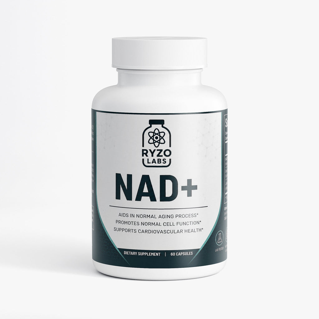 NAD+ supplement for energy, cellular repair, and longevity support by Ryzo Labs