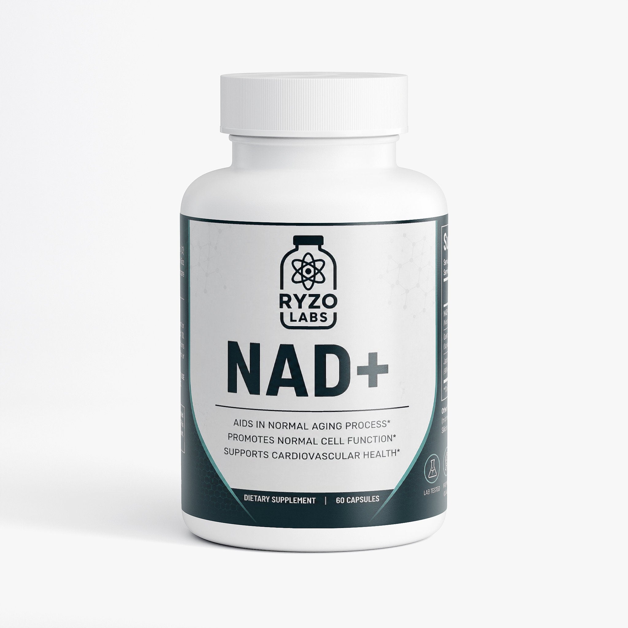 NAD+ supplement for energy, cellular repair, and longevity support by Ryzo Labs