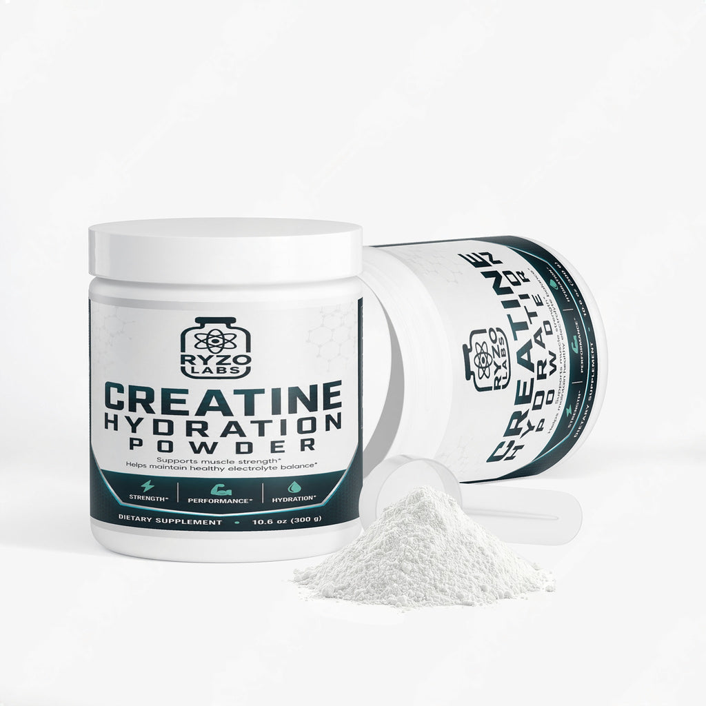 Creatine hydration powder for strength, endurance, and workout performance by Ryzo Labs