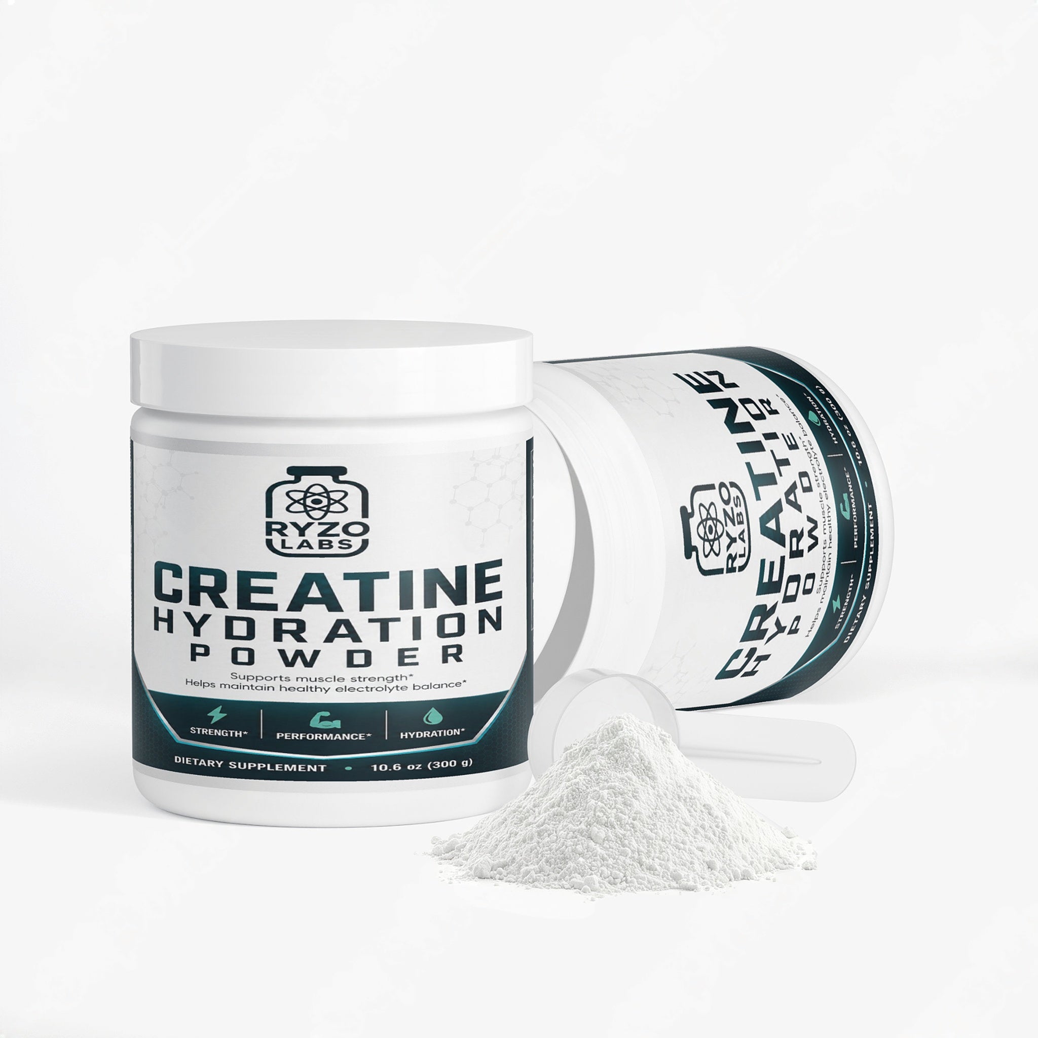 Creatine hydration powder for strength, endurance, and workout performance by Ryzo Labs