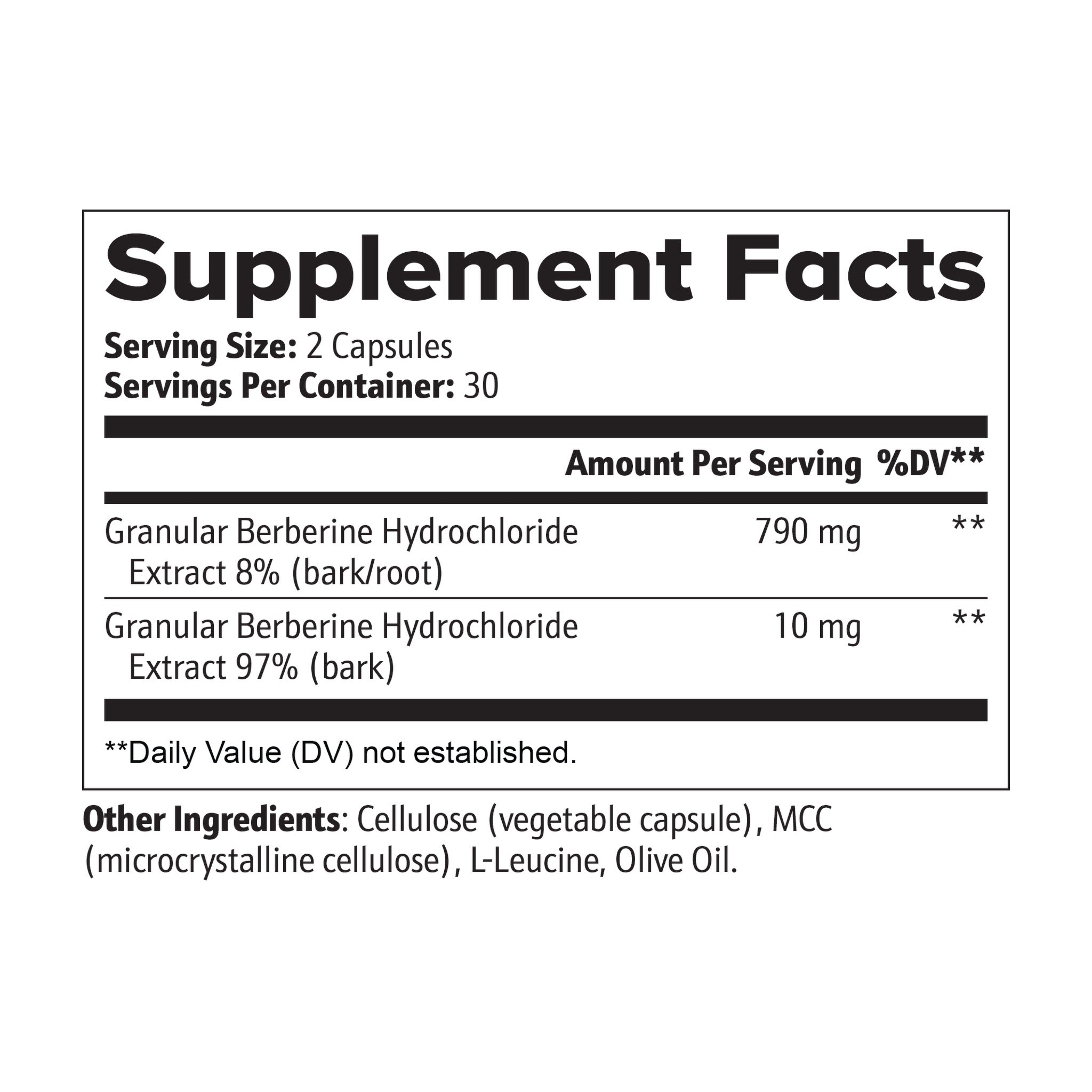 Ryzo Labs Berberine Capsules Weight Management AMPK Activation Heart Health