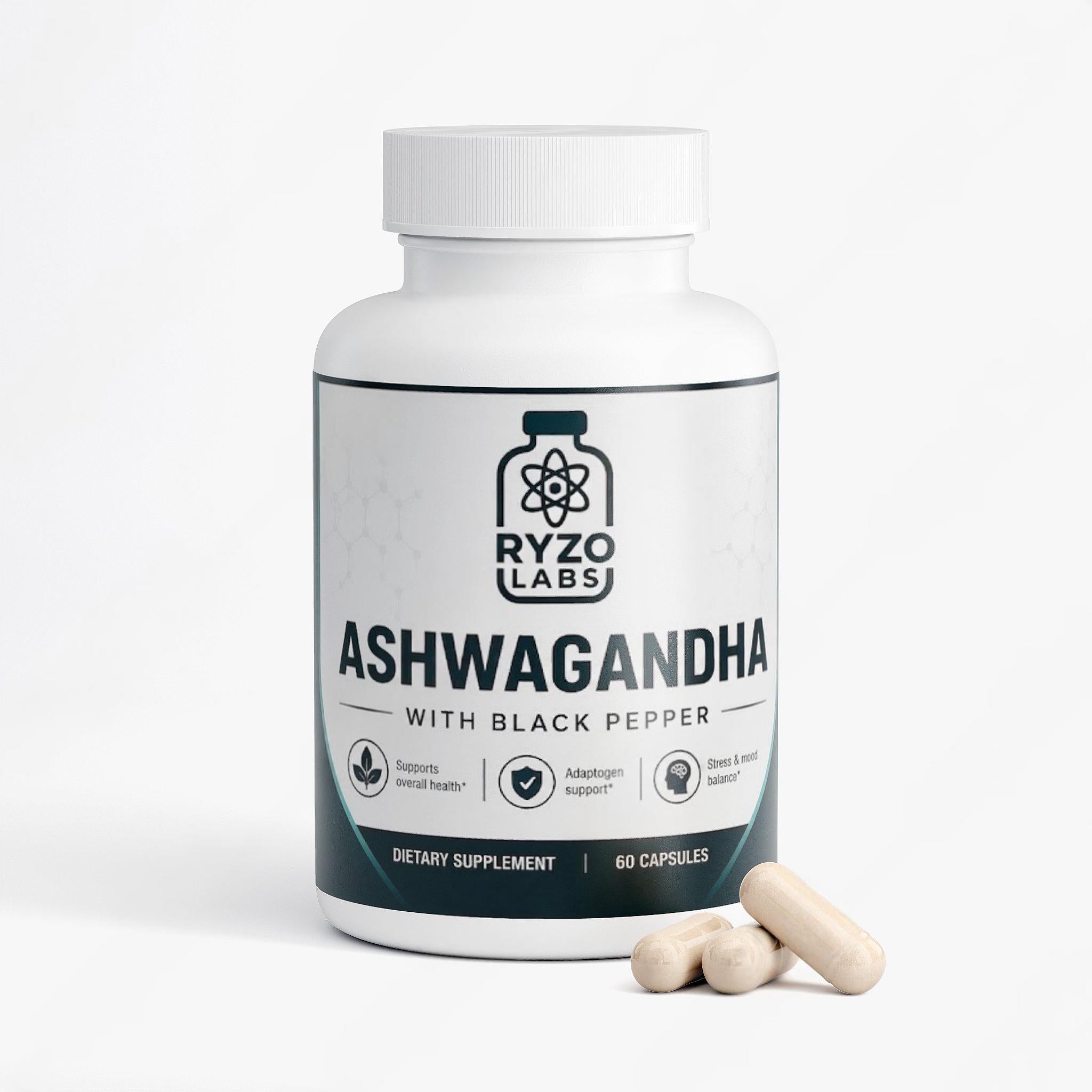 Adaptogen herb supplement for improved focus and natural energy by Ryzo Labs